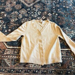 Bonpoint Kids Beige Knit Cardigan 6T